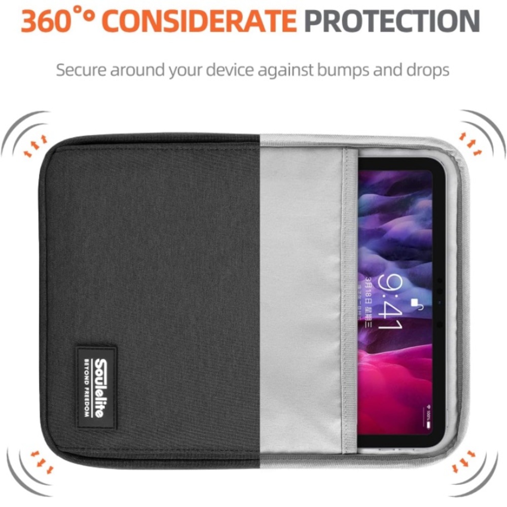 (1894) 9-11 Inch Tablet Sleeve Bag Laptop Bag Black - Picture 4 of 7